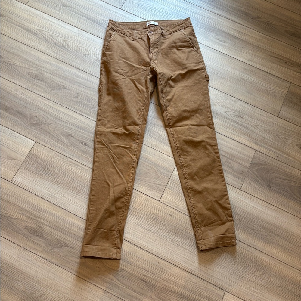 Dickies Women's FLEX Slim Fit Duck Carpenter Pants size 4 - Picture 2 of 5